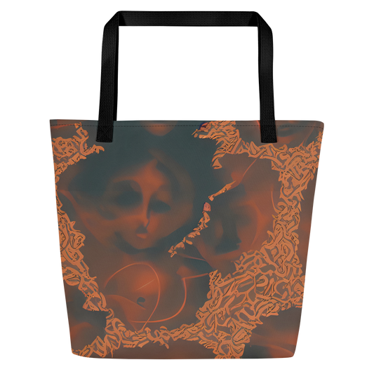 Large Tote Bag w/ Pocket - Chimeric Visage