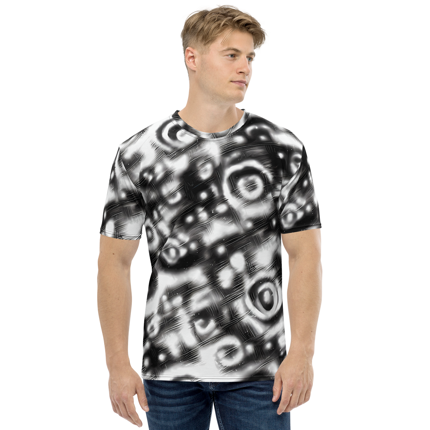 Men's Crew Neck T-Shirt - Bernhard Swirl