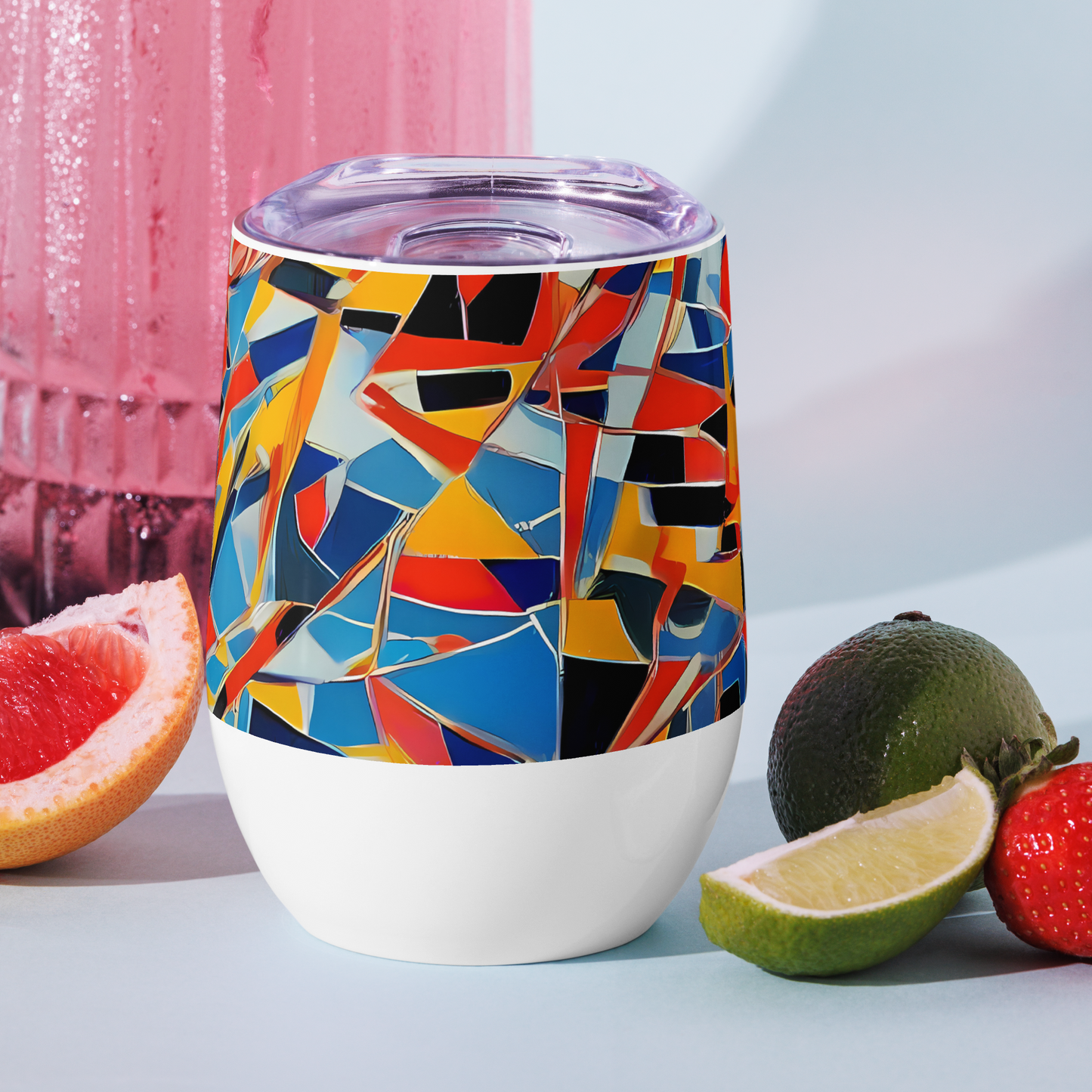 Wine Tumbler - Abstract Mingle