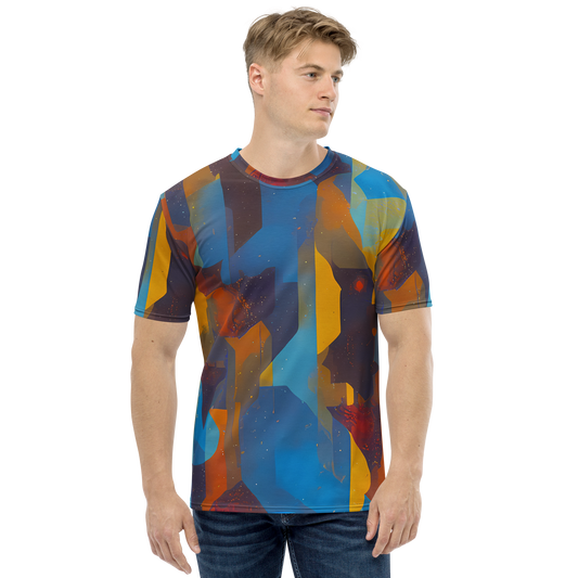 Men's Crew Neck T-Shirt - Cubist Dusk