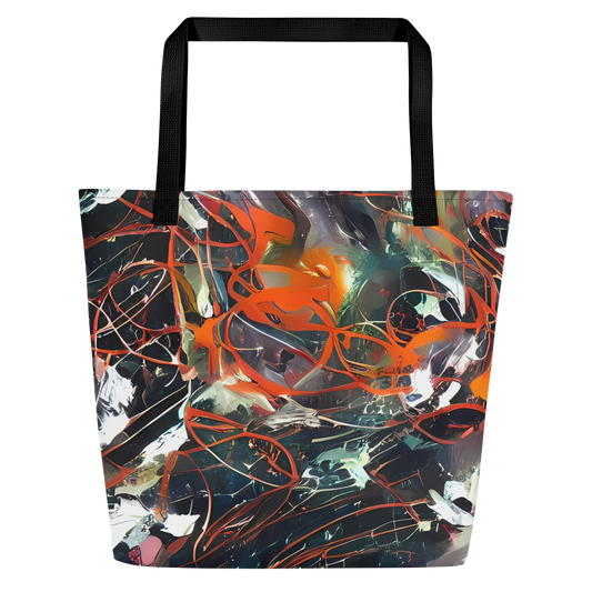 Large Tote Bag w/ Pocket - Chaos Canvas