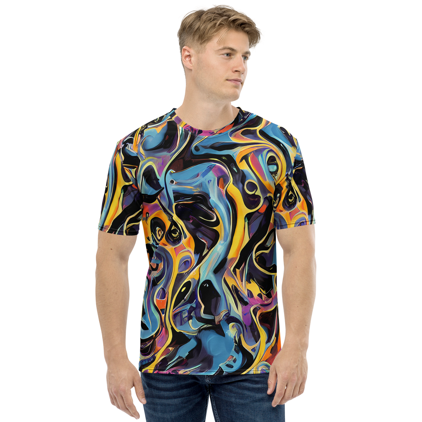 Men's Crew Neck T-Shirt - Newtonian Rhapsody