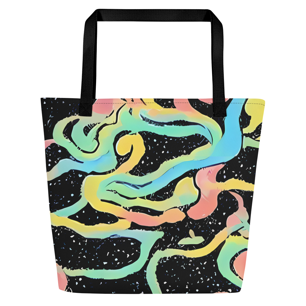 Large Tote Bag w/ Pocket - Mcguire Wavelength