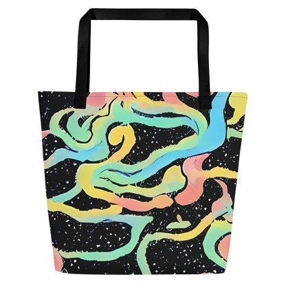 Large Tote Bag w/ Pocket - Mcguire Wavelength