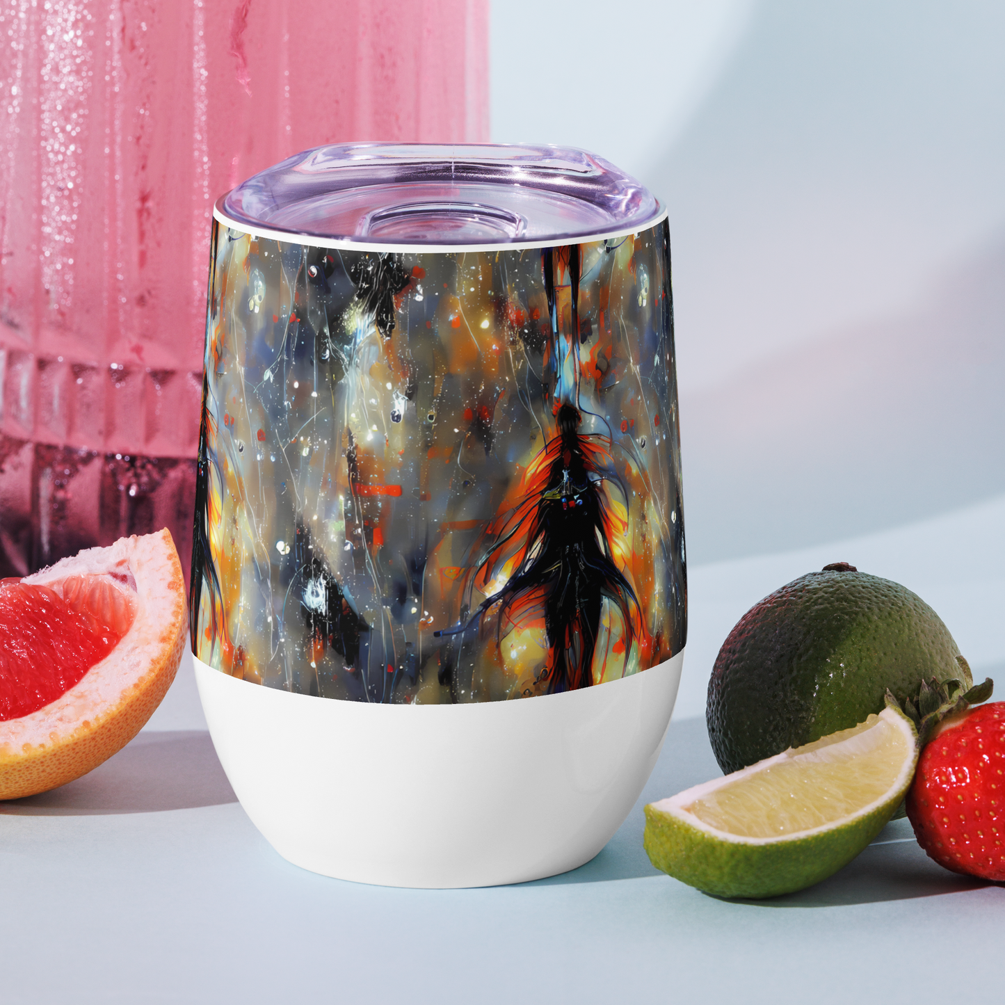 Wine Tumbler - Sidereal Threads