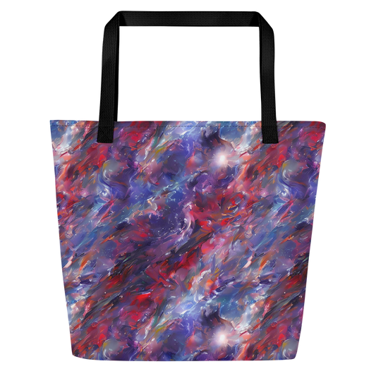 Large Tote Bag w/ Pocket - Nihei Nightscape