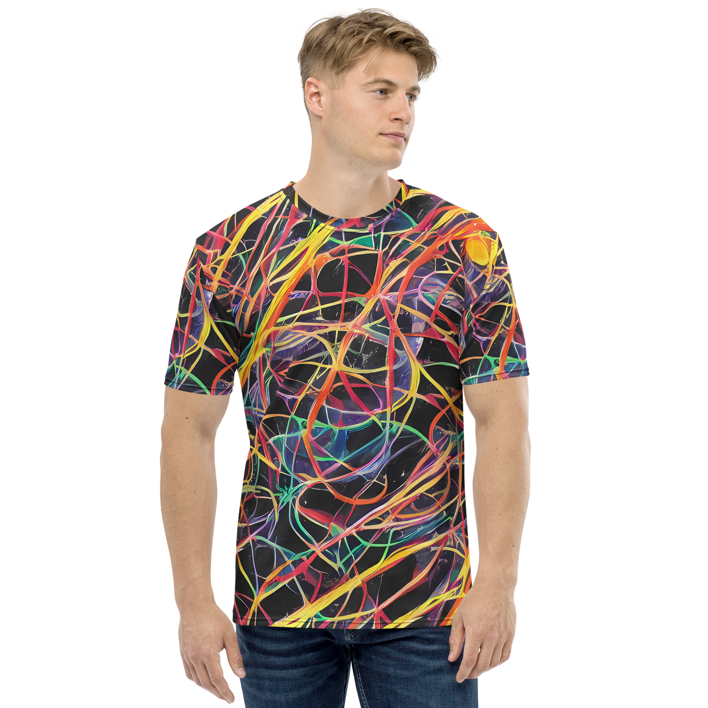 Men's Crew Neck T-Shirt - Acconci Twirl