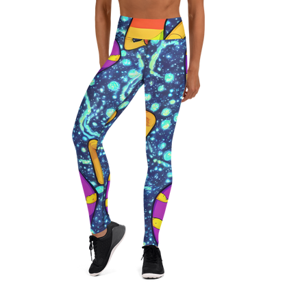 Yoga Leggings - Cosmic Siblings