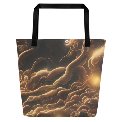 Large Tote Bag w/ Pocket - Ether Tangle