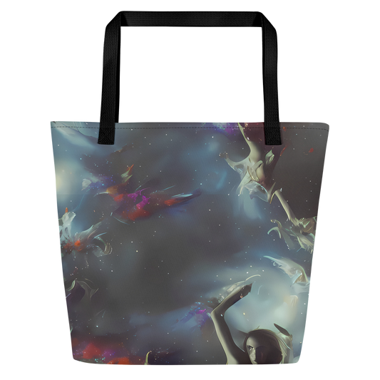 Large Tote Bag w/ Pocket - Cosmic Dancer