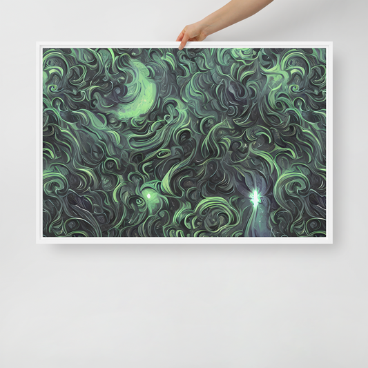 Framed Canvas - Savrasov Swirls
