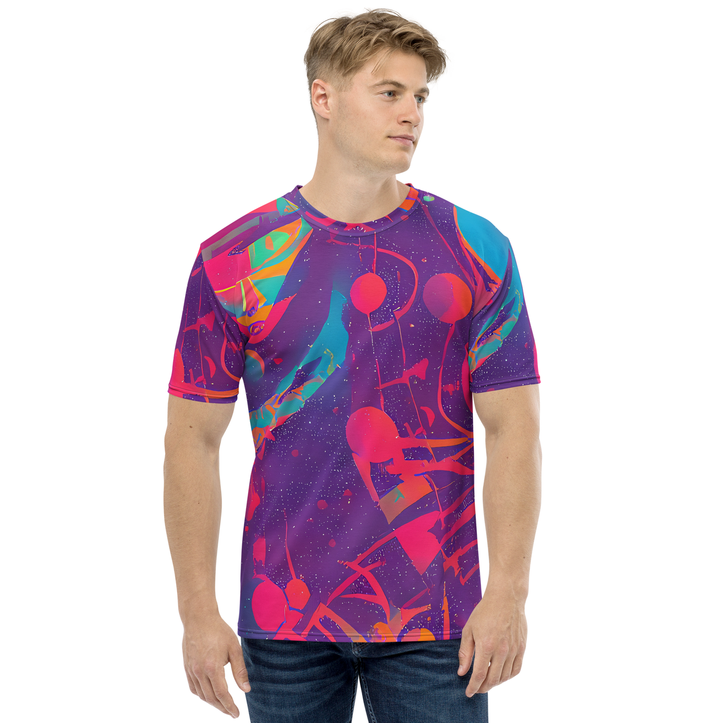 Men's Crew Neck T-Shirt - Spheric Rhapsody