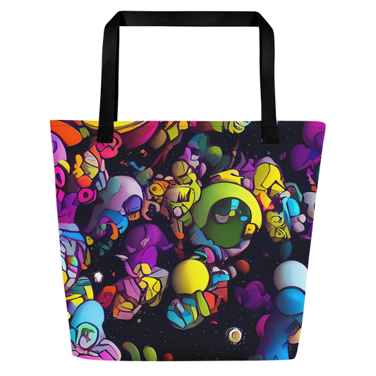 Large Tote Bag w/ Pocket - Galactic Playground