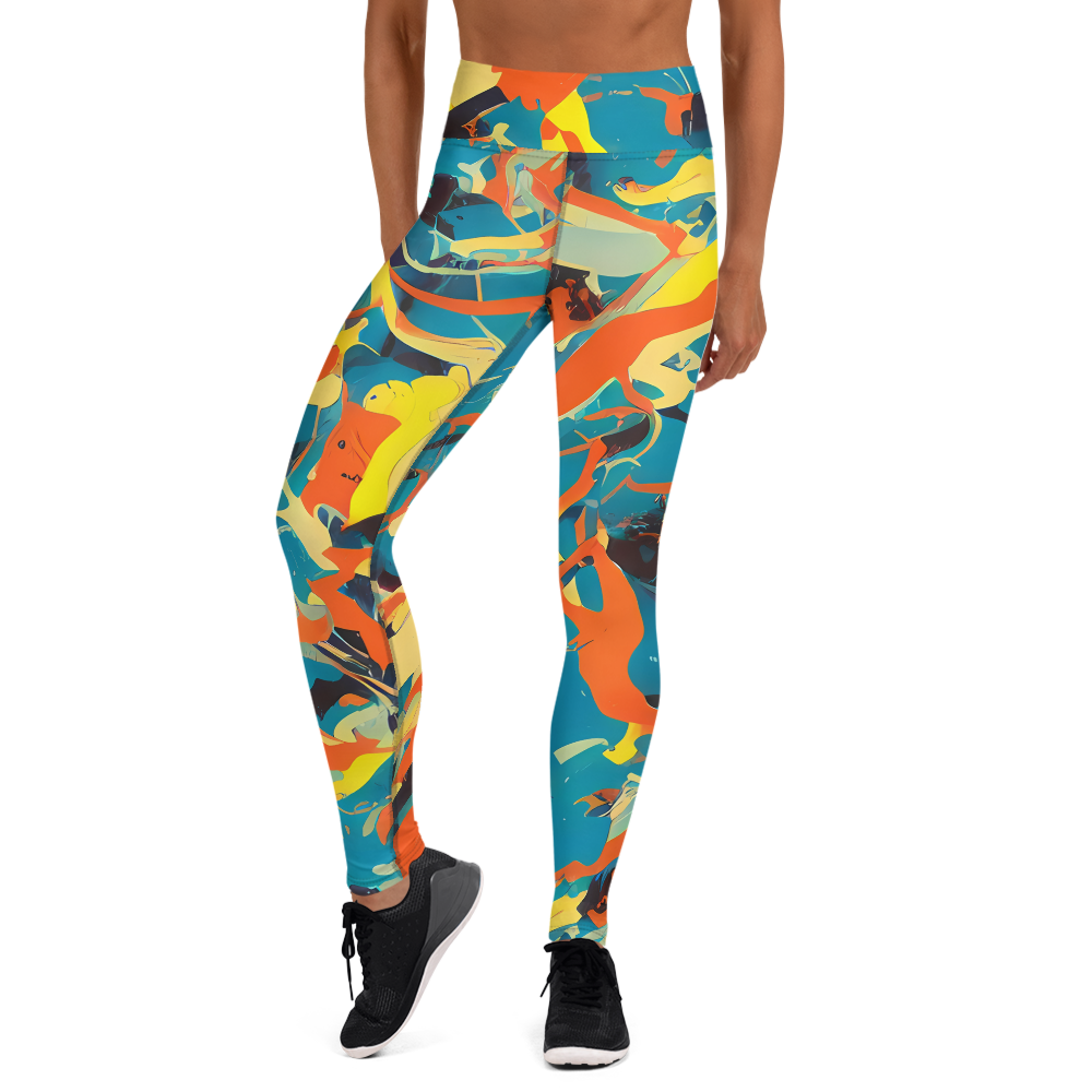 Yoga Leggings - Abstract Tango