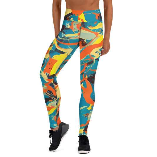 Yoga Leggings - Abstract Tango