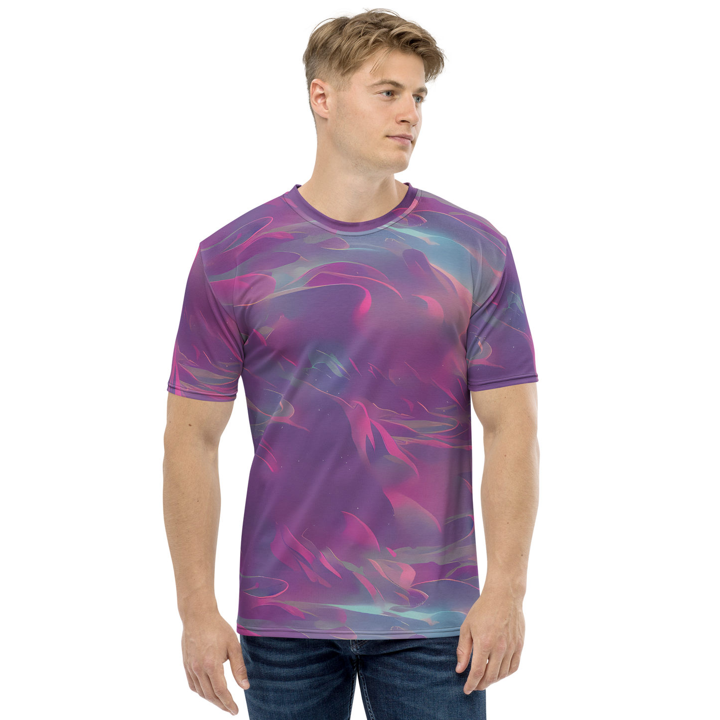 Men's Crew Neck T-Shirt - Dreamscape Swirl