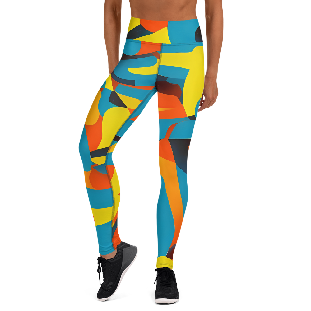 Yoga Leggings - Fragmented Rhapsody