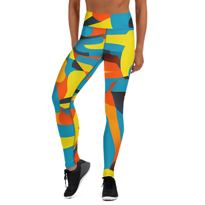 Yoga Leggings - Fragmented Rhapsody