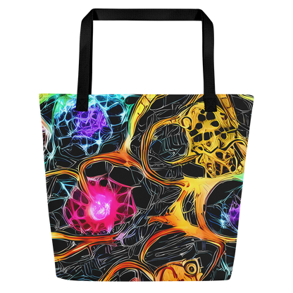 Large Tote Bag w/ Pocket - Psychedelic Pulsar