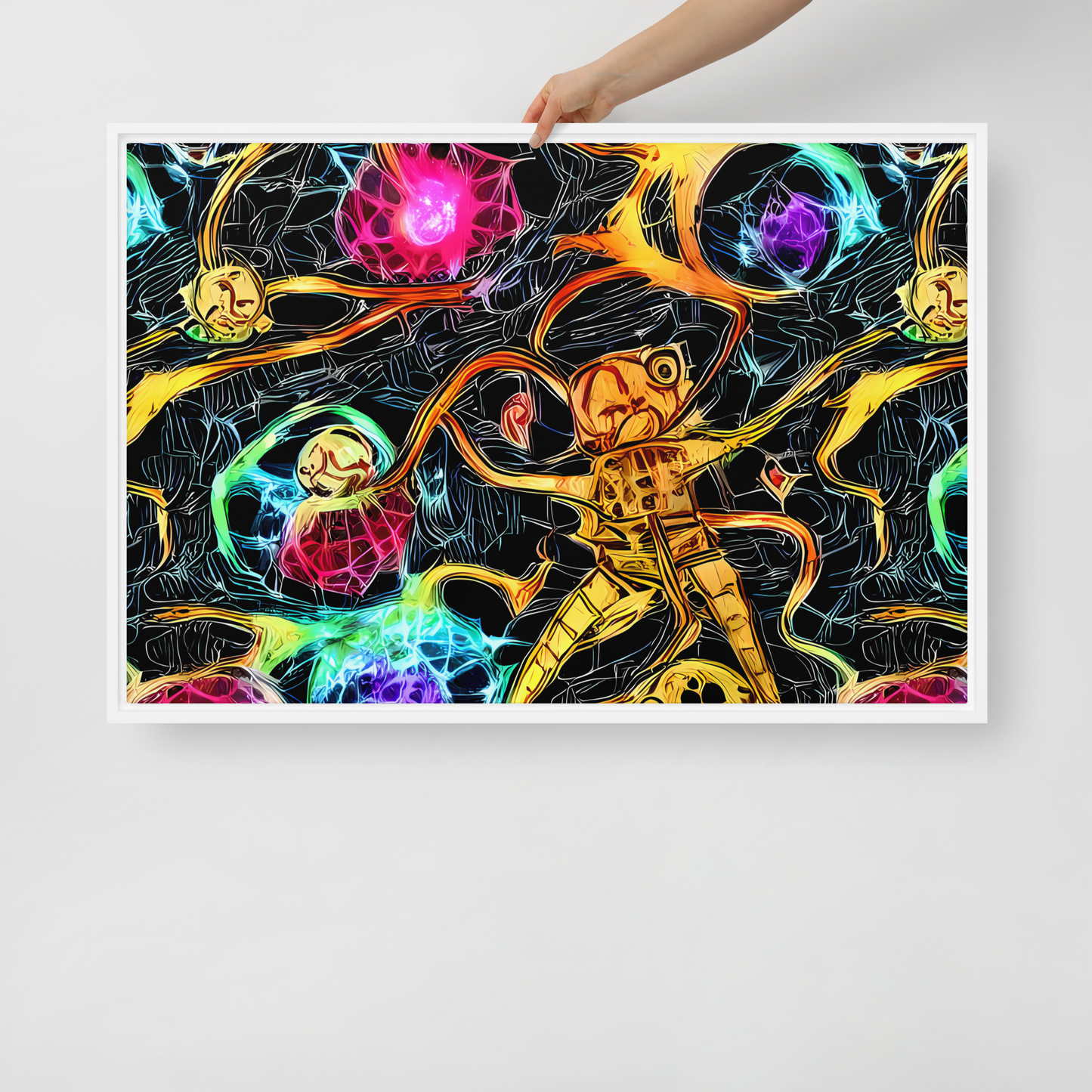 Framed Canvas - Psychedelic Pulsar