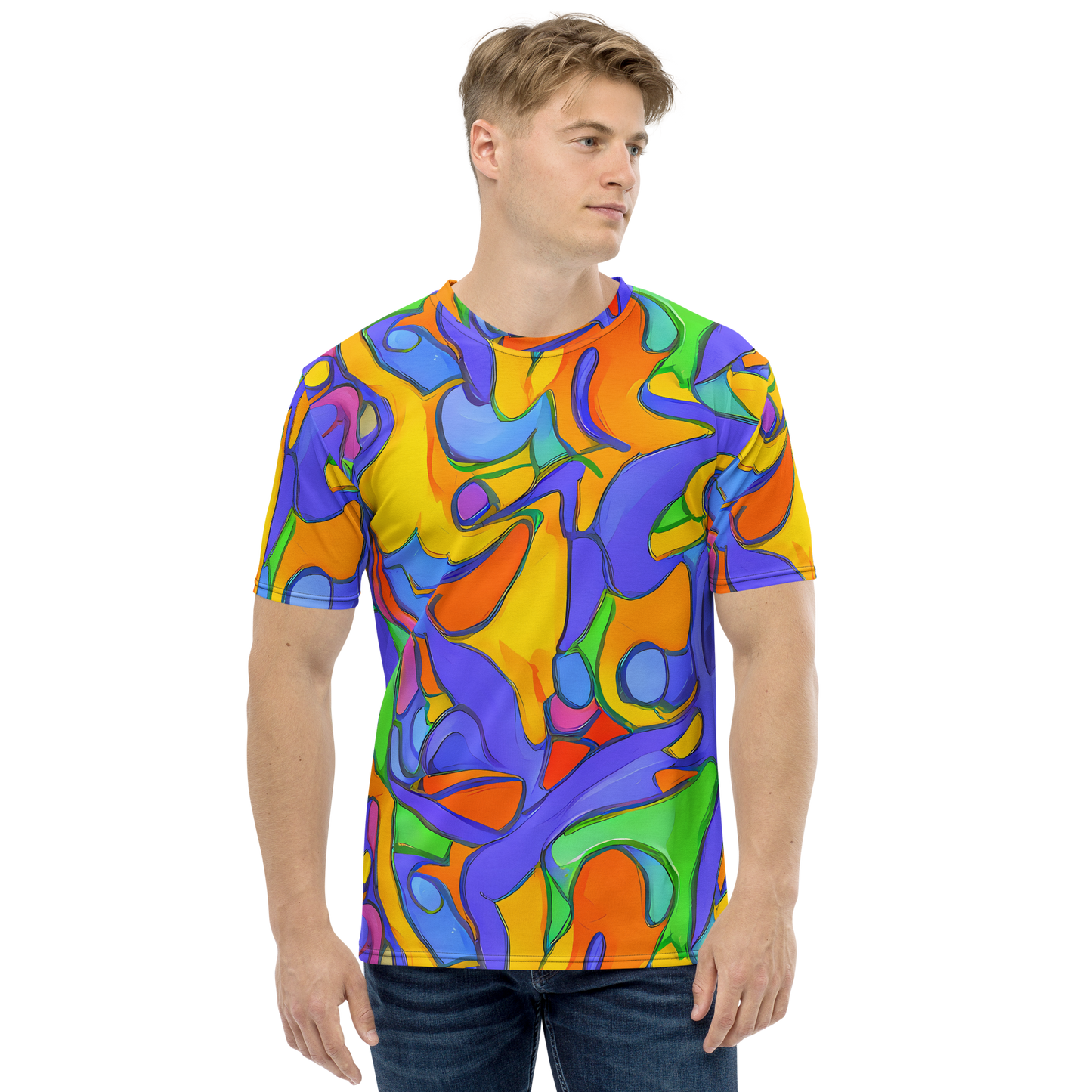 Men's Crew Neck T-Shirt - Joffe Swirl