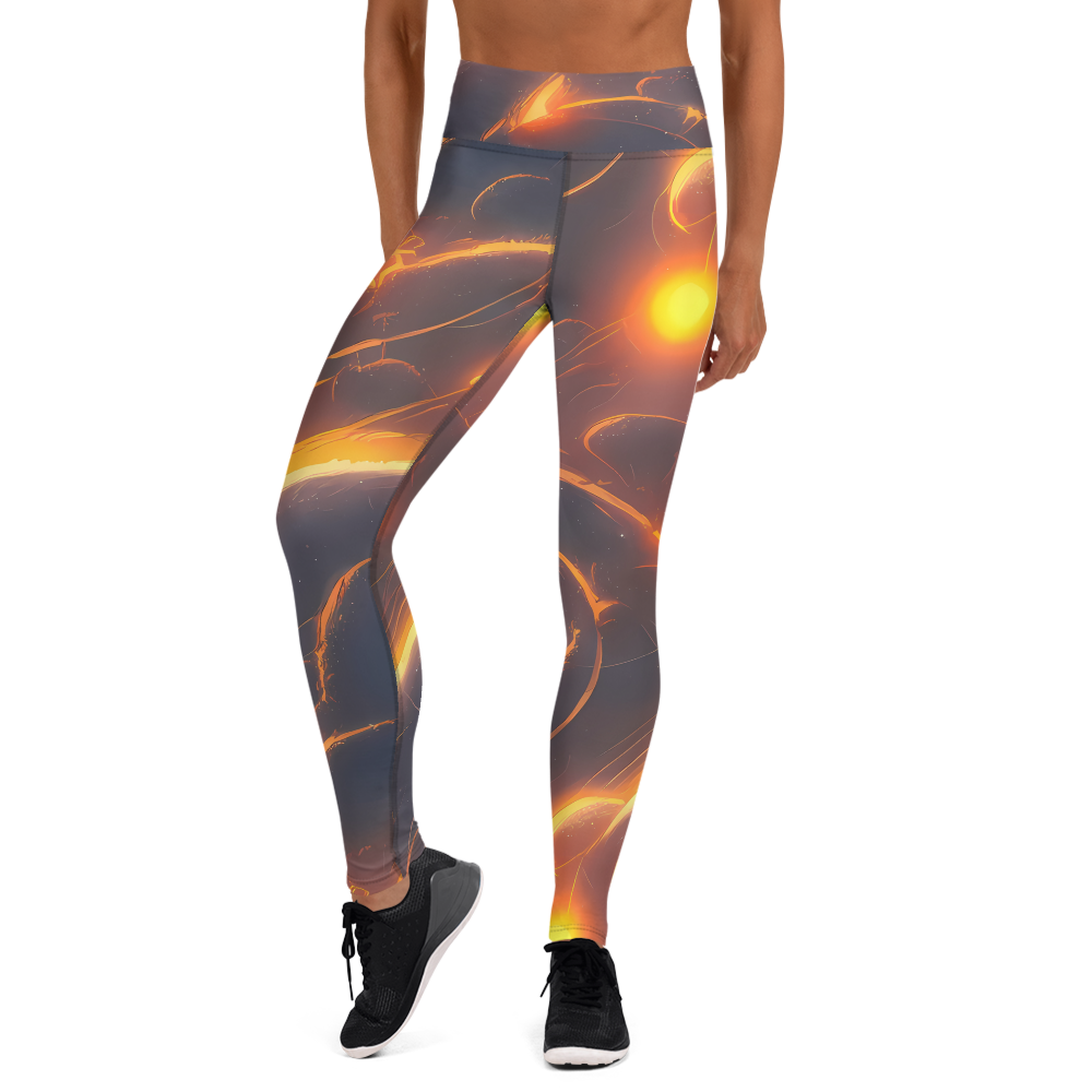 Yoga Leggings - Inferno Spirals