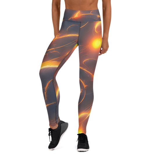 Yoga Leggings - Inferno Spirals