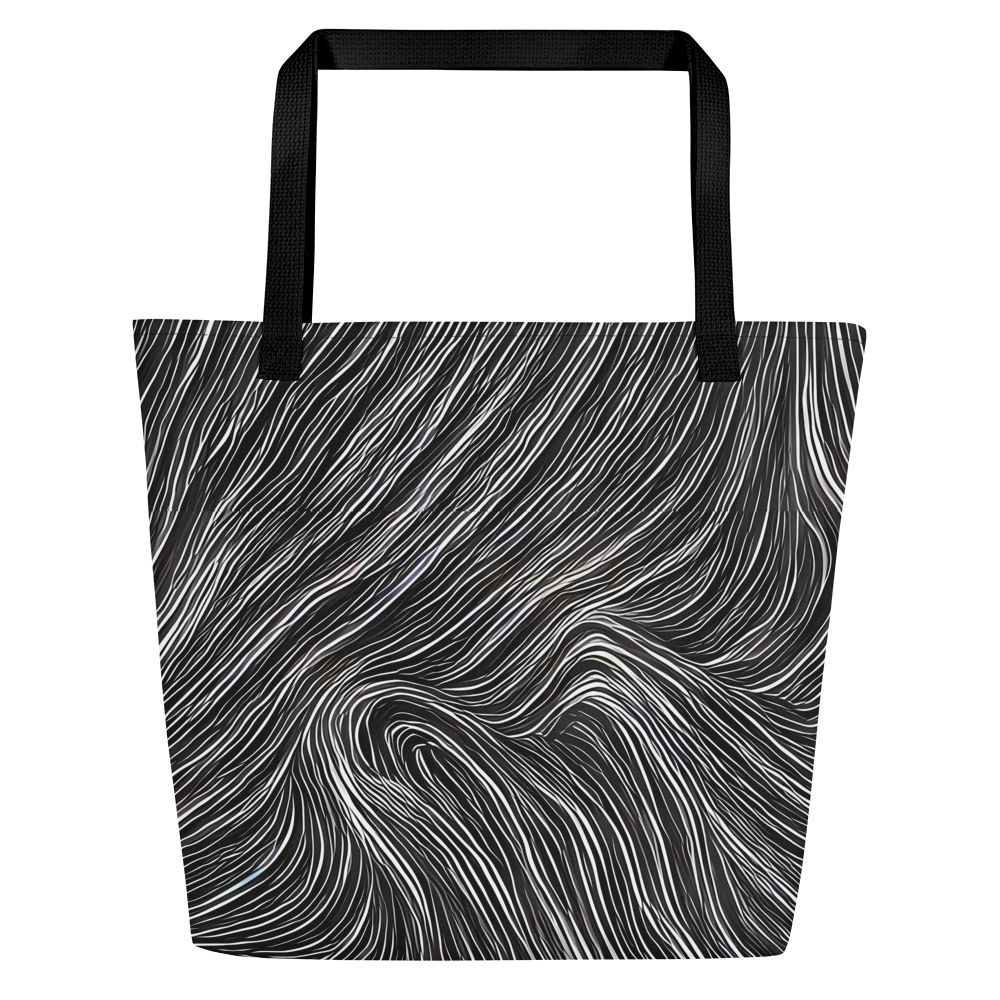 Large Tote Bag w/ Pocket - Wirth Waves