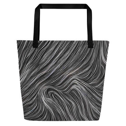 Large Tote Bag w/ Pocket - Wirth Waves