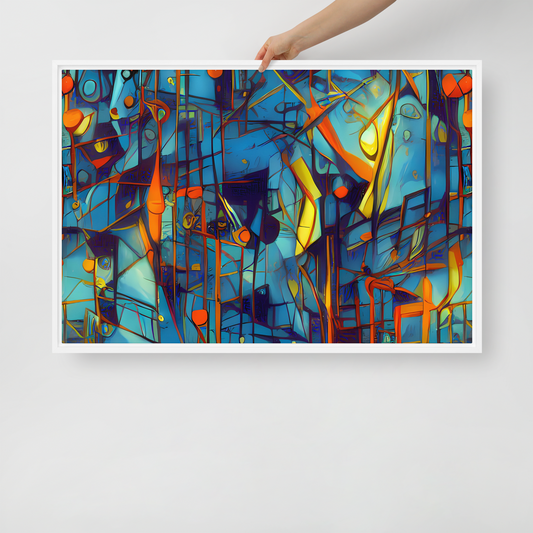 Framed Canvas - Abstract Eddy