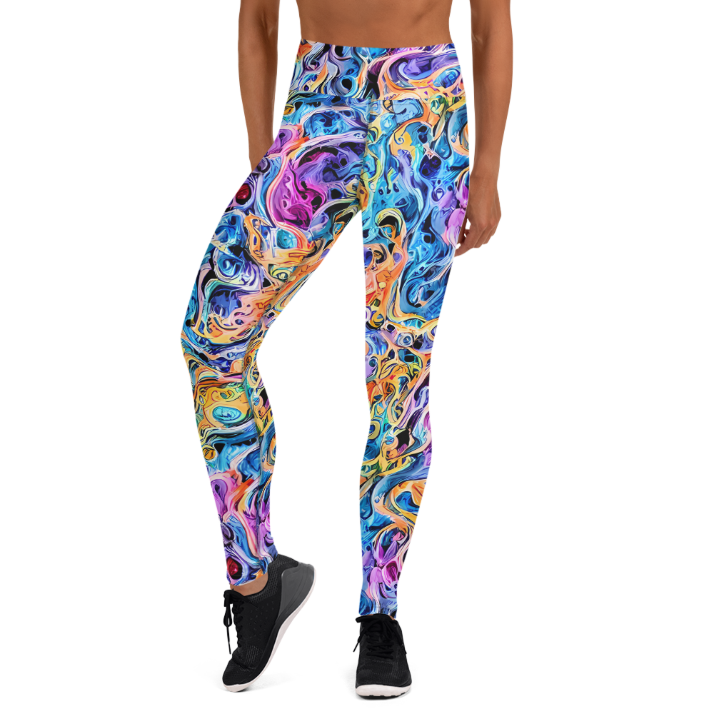 Yoga Leggings - Rococo Vortex