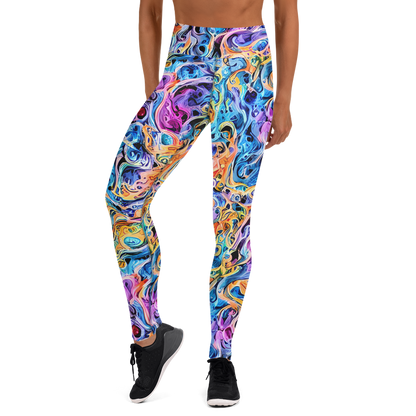 Yoga Leggings - Rococo Vortex