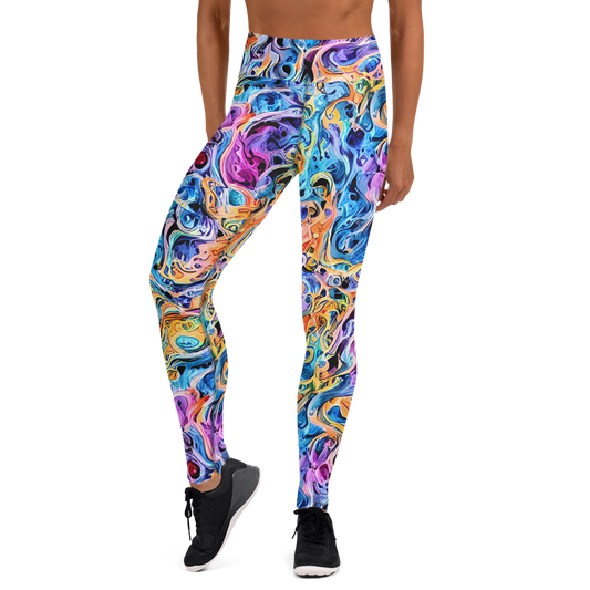 Yoga Leggings - Rococo Vortex