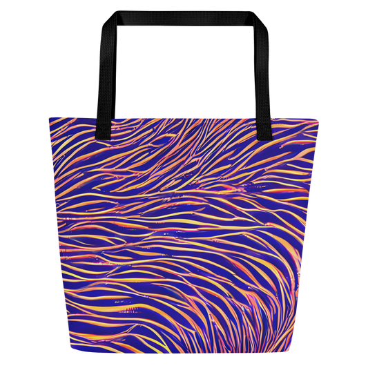 Large Tote Bag w/ Pocket - Vortex Strands