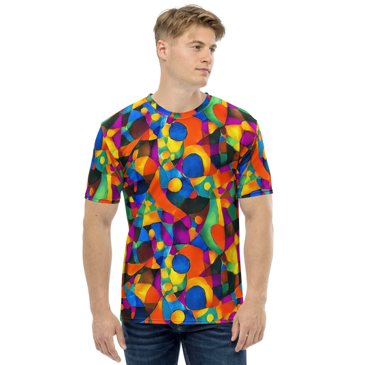 Men's Crew Neck T-Shirt - Galactic Jigsaw