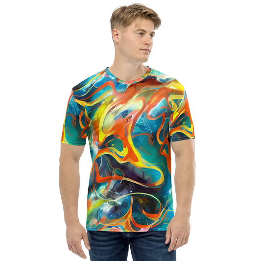 Men's Crew Neck T-Shirt - Cecily’S Swirl