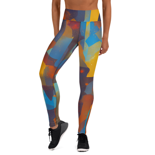 Yoga Leggings - Cubist Dusk