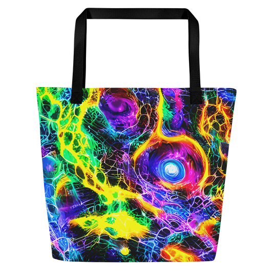 Large Tote Bag w/ Pocket - Vivid Veil