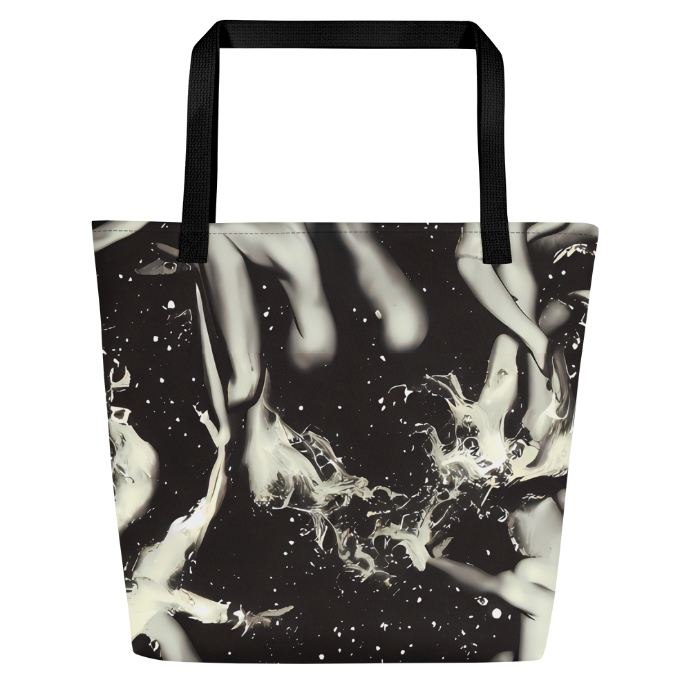 Large Tote Bag w/ Pocket - Newton's Silhouette