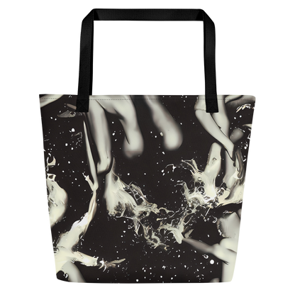 Large Tote Bag w/ Pocket - Newton's Silhouette