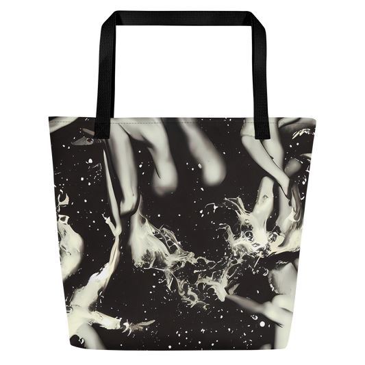 Large Tote Bag w/ Pocket - Newton's Silhouette