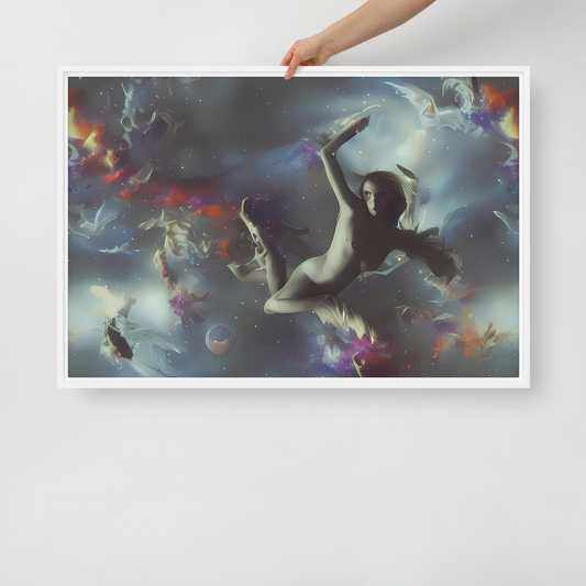 Framed Canvas - Cosmic Dancer