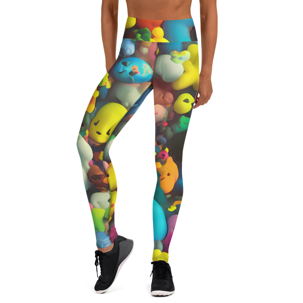 Yoga Leggings - Bubble Pop Art