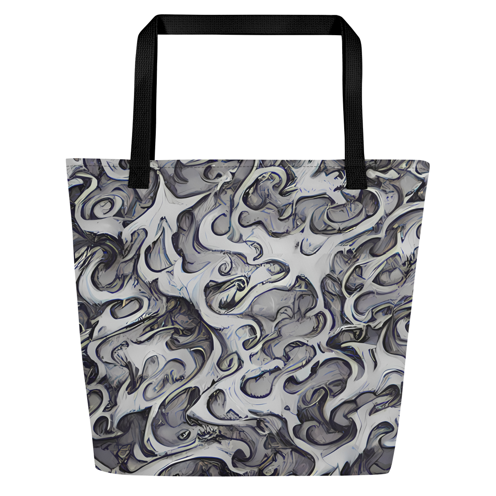Large Tote Bag w/ Pocket - Mashburn Swirls
