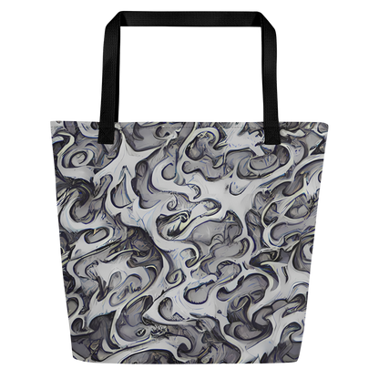 Large Tote Bag w/ Pocket - Mashburn Swirls