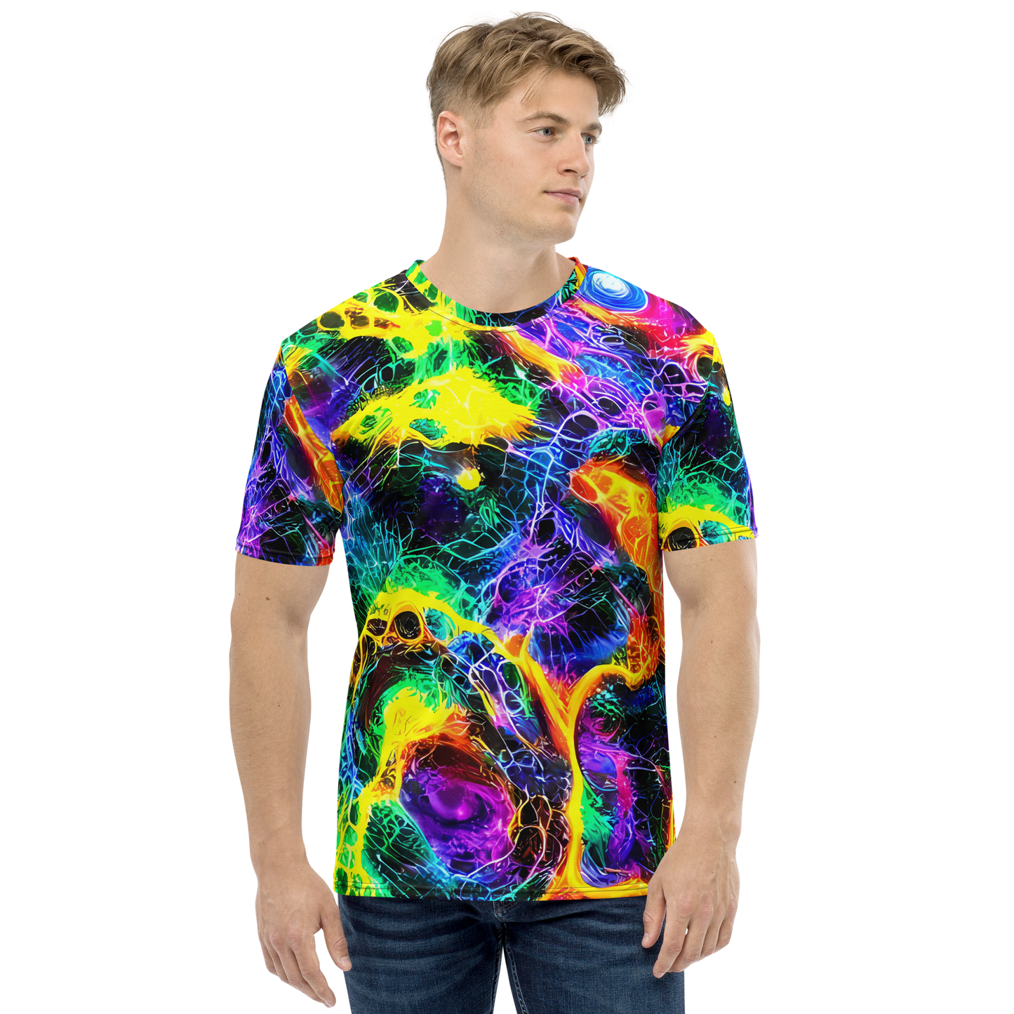 Men's Crew Neck T-Shirt - Vivid Veil