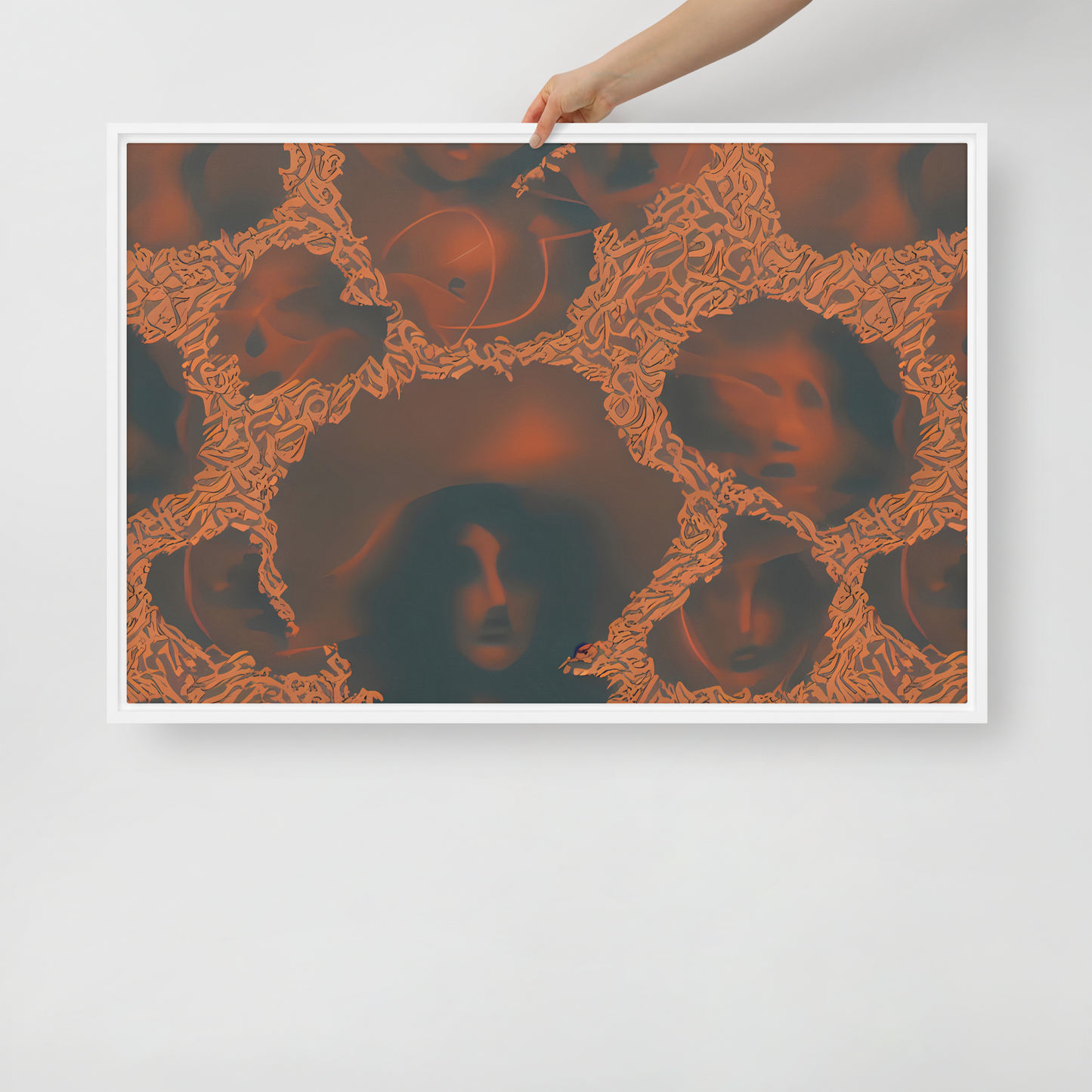 Framed Canvas - Chimeric Visage