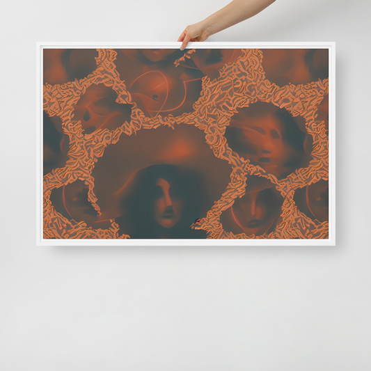 Framed Canvas - Chimeric Visage