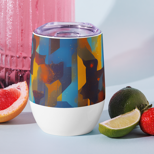 Wine Tumbler - Cubist Dusk