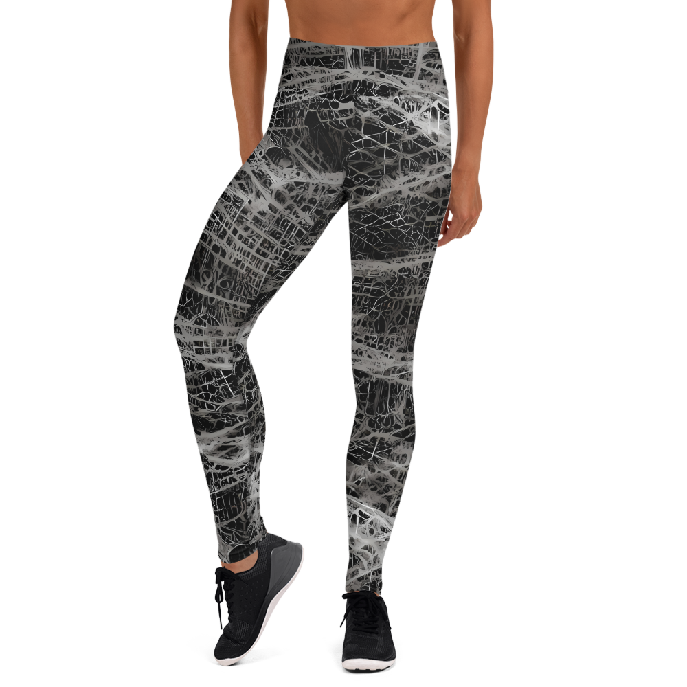 Yoga Leggings - Monochrome Mesh